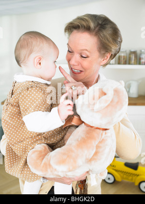 Grandmother and baby Stock Photo