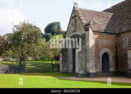 Part of the 14th century Glastonbury Abbey Farm now a rural museum in Somerset UK Stock Photo