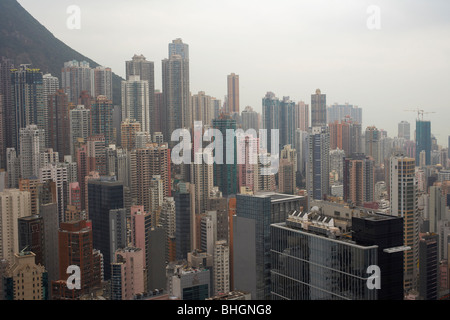 High rise buildings in Hong Kong Stock Photo