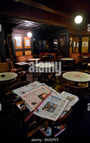 Interior from the Cafe Hawelka in central Vienna Austria Stock Photo