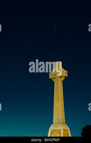 Celtic cross in Graveyard Stock Photo