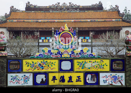 Vietnam, Hue, Citadel, Imperial Enclosure, Thai Hoa Palace Stock Photo