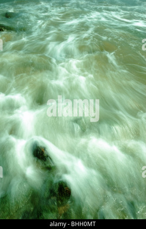 Moving water in slow shutter speed Stock Photo