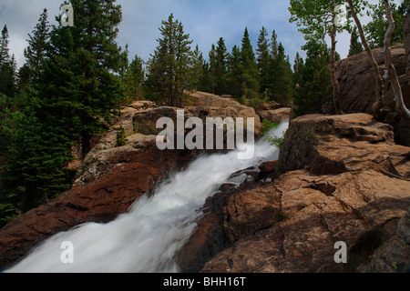 Alberta Falls, Rocky Mountain NP. Colorado. USA Stock Photo