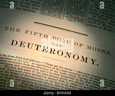 Title Page For The Book Of Deuteronomy In The Bible – King James ...