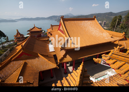 wenwu temple on sun moon lake Stock Photo