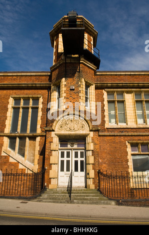 Entrance way to disused gas works in Ramsgate, Kent, United Kingdom Stock Photo