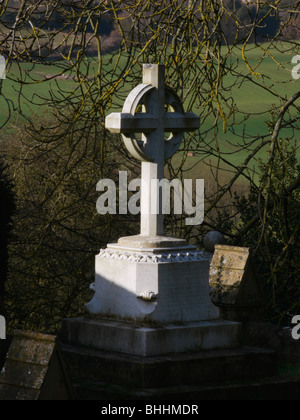 Tardebigge churchyard on the route of the monarchs way long distance footpath worcestershire. Stock Photo