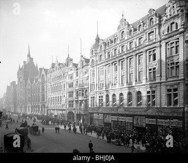 Gamages Department Store and the Prudential Building, Holborn, London, 1907. Artist: Bedford Lemere and Company Stock Photo