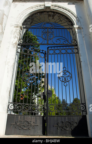 Gate, Castle Fantast in Vojvodina, Serbia Stock Photo