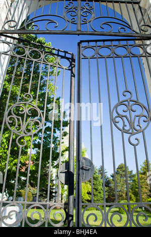 Gate, Castle Fantast in Vojvodina, Serbia Stock Photo
