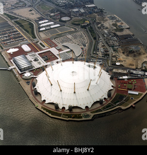 An aerial view of the Millennium Dome, Greenwich, London, 2000. Artist: EH/RCHME staff photographer Stock Photo
