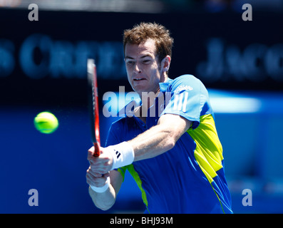 Andy Murray (GBR) at the Australian Open 2010 in Melbourne, Australia Stock Photo