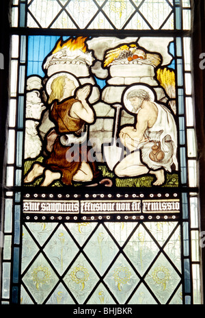 Window in All Saints' church, Middleton Cheney, Northamptonshire, 1963. Artist: Laurence Goldman Stock Photo