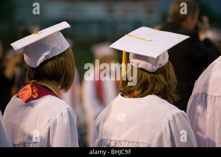 Graduation at Durango High School in Durango, Colorado. Stock Photo