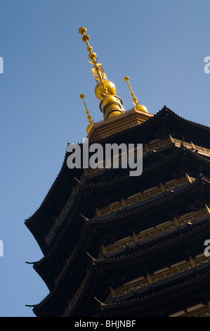 Pagoda at Tianning Temple, Changzhou, Jiangsu province, China, Asia Stock Photo