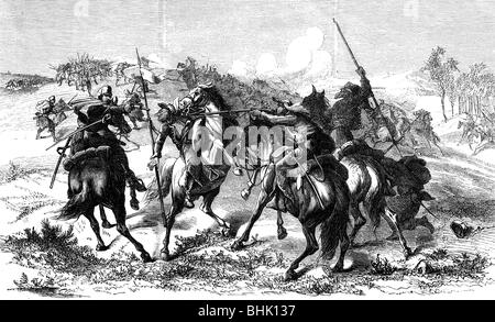 MEXICAN WAR OF THE FRENCH INTERVENTION. French soldiers enter Mexico ...