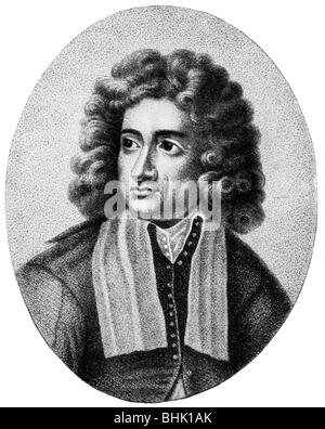 Corelli, Arcangelo, 17.2.1653 - 8.1.1713, Italian composer, portrait, copper engraving, 17th century, , Artist's Copyright has not to be cleared Stock Photo