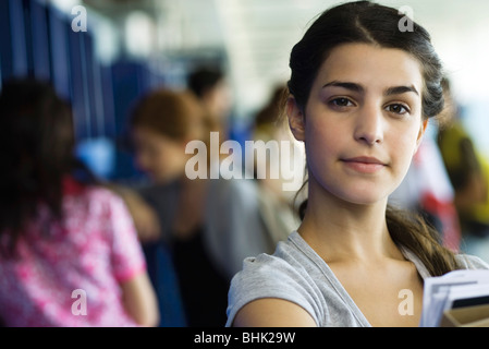 Female high school student, portrait Stock Photo