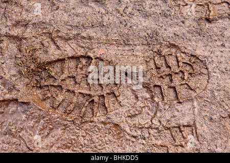 Muddy foot print Stock Photo: 13530804 - Alamy