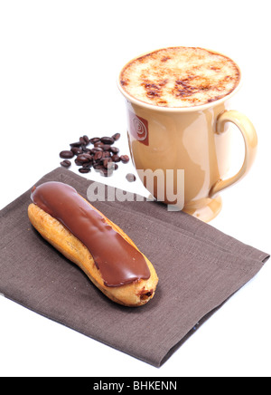 coffee with chocolate cake Stock Photo