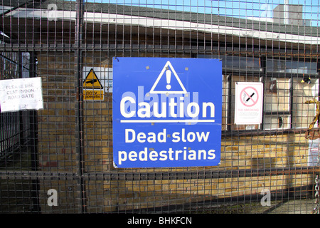 A humorous notice on the gate of a private car park Stock Photo