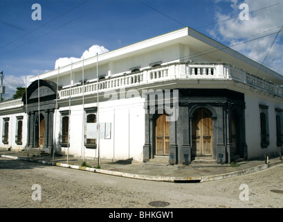 El Salvador. Suchitoto town. Street scene. Stock Photo