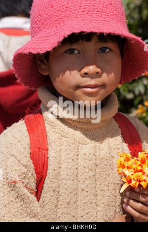 Portrait of a burmese lad from Kalaw in Myanmar (Burma). Stock Photo