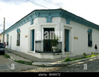 El Salvador. Suchitoto town. Street scene. Stock Photo