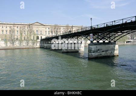 View from a sightseeing tour boat on River Seine in Paris, France. Stock Photo