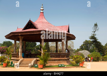 India, Kerala, Thiruvananthapuram, (Trivandrum), Public Park, pavilion near Napier Museum Stock Photo