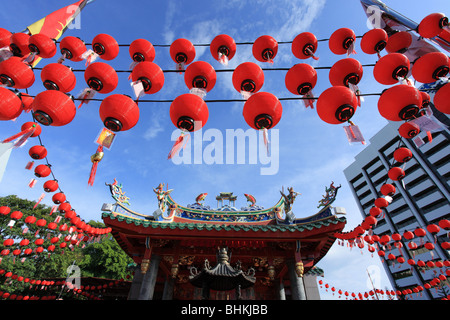 Chinese temple during new year in Kuching, Malaysia Stock Photo