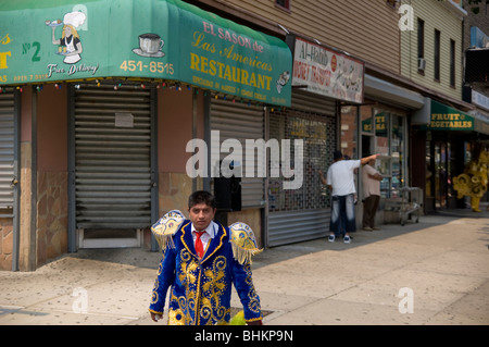 A Bolivian parade in Jersey City, NJ. Stock Photo