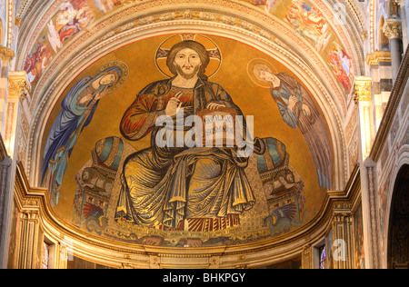 Apse with fresco in Santa Maria Assunta cathedral, Pisa, Italy