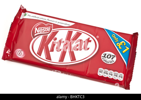 Pack of six two finger Kit Kat biscuits Stock Photo
