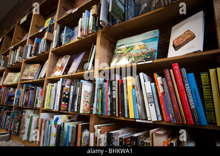 Elliott Bay Book Company bookshelves. Stock Photo