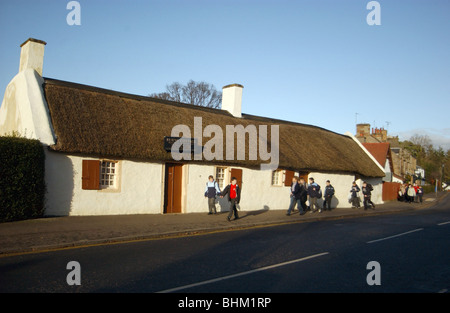 Burns Cottage, Alloway, Ayrshire, UK. The first home of poet Robert Burns is located in Alloway, South Ayrshire, Scotland. Stock Photo