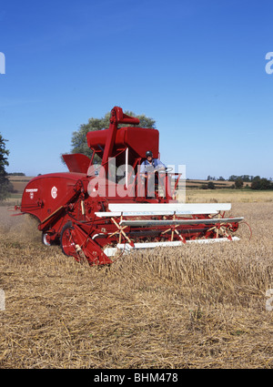 International Mc Cormick-Deering Combine Harvester Circa  1940 Stock Photo