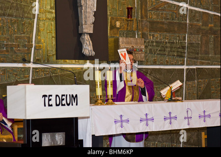 Mass at Polish church of St Andrew Bobola, Hammersmith, W6, London, United Kingdom Stock Photo