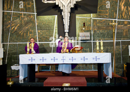 Mass at Polish church of St Andrew Bobola, Hammersmith, W6, London, United Kingdom Stock Photo