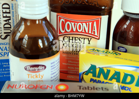 Cold & Flu remedies Stock Photo