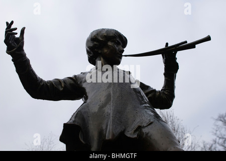 Statue of Peter Pan in Hyde park Stock Photo