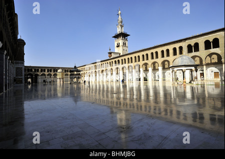 Umayyad Mosque in Damascus capital of Syria.The plaza Stock Photo