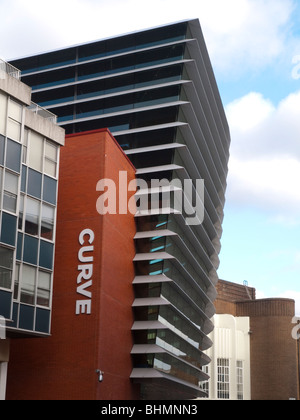 The Curve Theater in the Cultural Quarter of Leicester City Centre, Leicestershire England UK Stock Photo