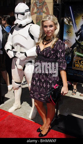 ASHLEY ECKSTEIN STAR WARS: THE CLONE WARS U.S. PREMIERE HOLLYWOOD LOS ANGELES  USA 10 August 2008 Stock Photo