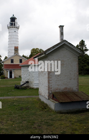 Cana Island Lighthouse, Door County, Wisconsin, USA Stock Photo