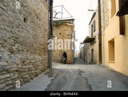 Lovely old streets of Limassol, Cyprus Stock Photo