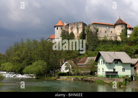 Zuzemberk,castle,13th-15th century,Krka River Valley,Slovenia Stock Photo