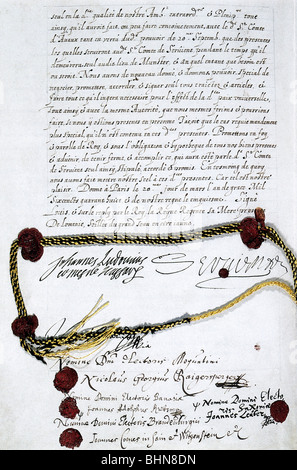 Treaty of Westphalia. 1648 Stock Photo - Alamy