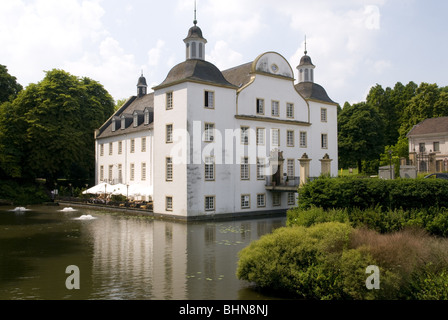 geography / travel, Germany, North Rhine-Westphalia, Essen, moated castle Borbeck, Additional-Rights-Clearance-Info-Not-Available Stock Photo